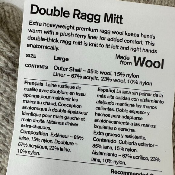 Fox River Ragg Wool Extra Heavy Weight Mittens, Large - Picture 10 of 10